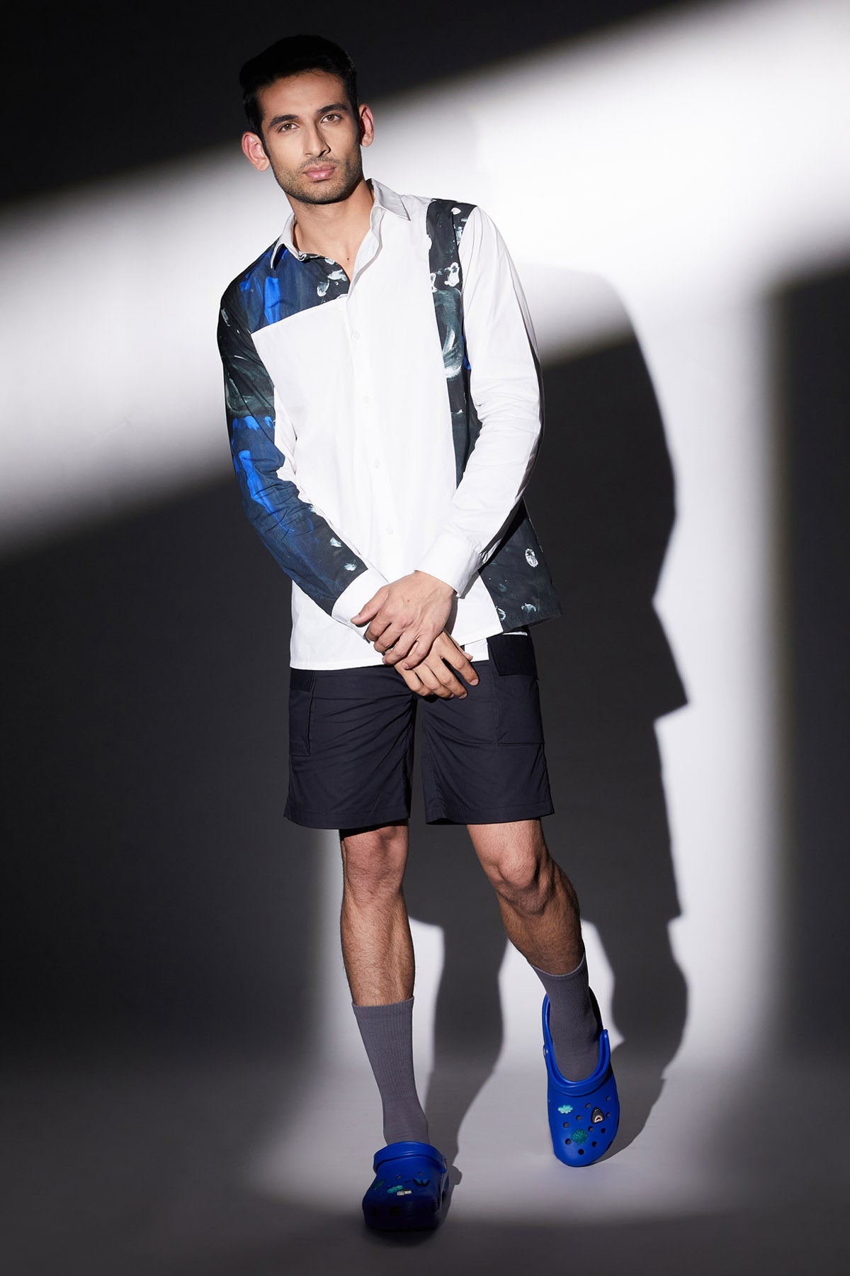 Cosmic World Print Shirt for Men